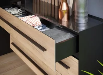 Прихожая Неаполь №1 Черный Дуб Золотой