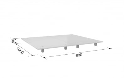 Ортопедические основания для кроватей КМ.4-00.3 белый