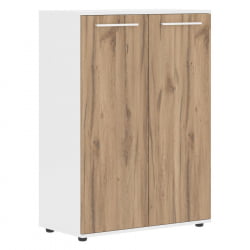 Шкаф с глухими средними дверьми ЕДИС ЕМCС 85.1 Дуб Денвер светлый Белый Белый / EDIS EMCS