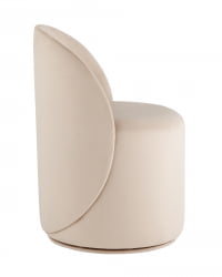 Пуф Loreen вращающийся велюр Молочный