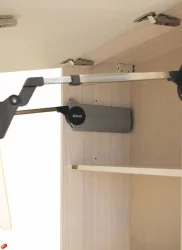 Шкаф-витрина (лев/прав) Графит 74.04 Сосна Астрид/Ваниль