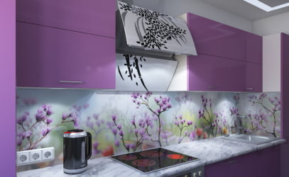 Глянцевый фартук (КОМПОЗИТ) KM 213