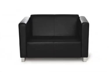 Диван двухместный Милано Комфорт Д2 Санторини 401 (черный) Категория 1
