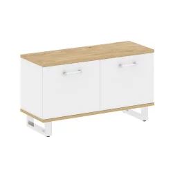 Тумба под оргтехнику SHIFT SK.GR-M Тиквуд Светлый/Белый Бриллиант