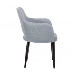 Стул с подлокотниками Ledger Сканди Грей Черн