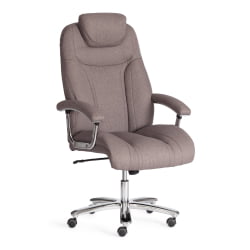 Кресло Trust (max) ткань рогожка Nice, мокко (серо-бежевая)