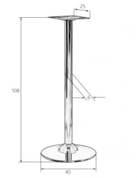 Подстолье DOBRIN ALAN HIGH BLACK