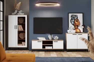 Тумба Марсель НМ 013.78 Меренга Дуб Крафт табачный