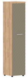 Шкаф колонка с глухой дверью и топом Торр ЛУКС ТЛХC 42.1 Дуб Бофорд Капучино / Torr LUX TLHC