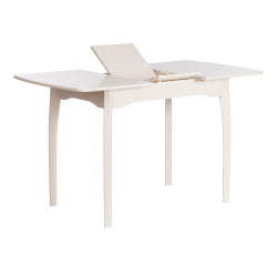 Стол CATERINA бук, мдф, 100+30x70x75, Ivory white