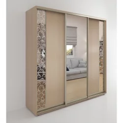 Шкаф-купе 3-х дверный Акцент-Вера ДС 2100х600  Дуб молочный