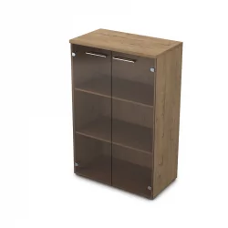 Шкаф со стеклянными дверьми GLOSS LINE 9НШ.017.3 Teakwood