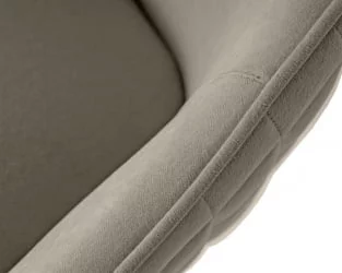 Стул обеденный DOBRIN STELLA (ЭМАЛЬ ЧЕРНЫЙ МУАР велюр Catania Cocoa)