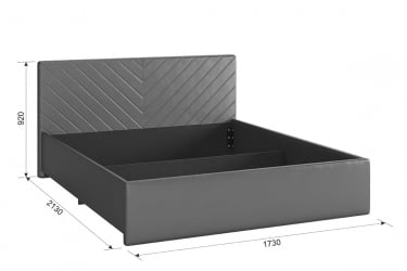 Кровать 1.6 Сандра 2 с подъем. механизмом ZP.KM1.6-12.2 янтарь (велюр)