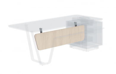 Фронтальная панель левая Line СФ-577602 Дуб светлый Черный графит