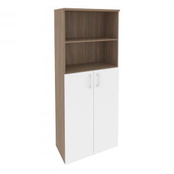 Шкаф высокий широкий (2 средних фасада ЛДСП) ONIX O.ST-1.6 Дуб Аризона/Белый