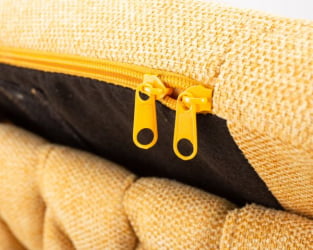 Стул барный ДОБРИН ЛЕОН (желтая ткань (ЛАР 275-8)) 2 шт / DOBRIN LEON (LAR