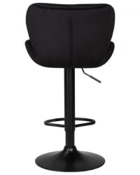 Стул барный ДОБРИН БАРНИ БЛАCК (черный велюр (МДЖ9-101)) 2 шт / DOBRIN BARNY BLACK (MJ9-101))