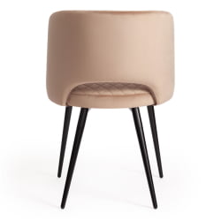 Кресло WIND (mod. 717) ткань/металл, 55х55х80 см, высота до сиденья 48 см, бежевый barkhat 5/черный