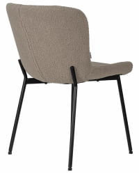 Стул обеденный DOBRIN MILO (черные ножки, бежевый букле (UF992-04))