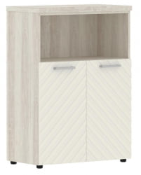 Шкаф с глухими малыми дверьми и топом Torr LUX TLMC 85.3 Сосна Эдмонд Латте