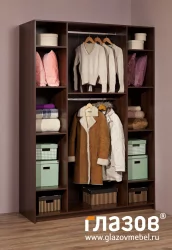 Шкаф для одежды и белья Sherlock 60 Орех шоколадный (спальня)
