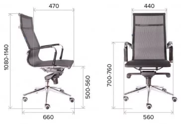 Кресло руководителя Opera M сетка Золотой