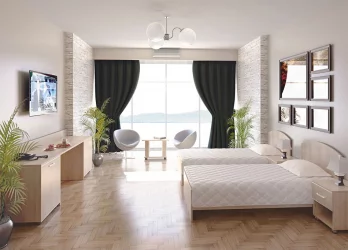 Письменный стол с полками LIGHT С-СТУ-120 Пр Акация Лорка