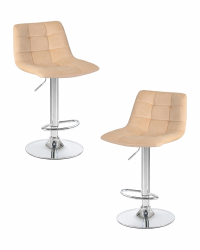 Стул барный DOBRIN TAILOR (бежевый велюр (MJ9-10)) 2 шт