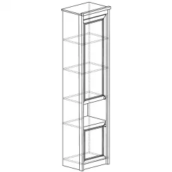 Шкаф многоцелевой Флоренция 643 Дуб Оксфорд