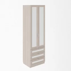 Шкаф с ящиками Остин Модуль №4 Ясень шимо светлый/белый