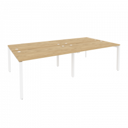 Рабочая станция на П-образном м/к ONIX O.MP-D.RS-4.3.7 Тиквуд Светлый/Белый