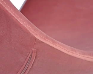 Кресло дизайнерское DOBRIN SWAN gold розовый велюр BLUVEL5