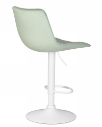 Стул барный DOBRIN TAILOR WHITE (пудрово-мятный велюр (MJ9-87)) 2 шт
