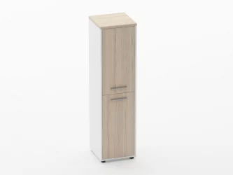 Шкаф 3 узкий закрытый, 2 двери Deka 10.16.12Л Туя/Белый
