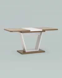 Стол раскладной Веcтор 120-160 дуб Ка-пепел / Vector