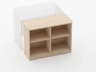 Тумба приставная к столу Glassy 3.18.101 Венге