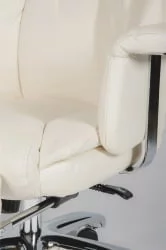 Кресло офисное Парламент H-2021-70-5 ivory leather Слоновая кость