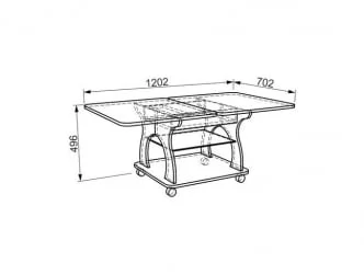 Стол журнальный Купер модуль 01 Дуб сонома