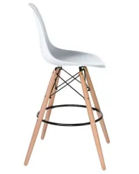 Стул барный ДОБРИН ДСВ БАР Белый В-02 / DOBRIN DSW BAR W-02