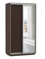 Маленький шкаф-купе Экспресс Дуо Медиум 1200х2200х Венге / 1200х2200h