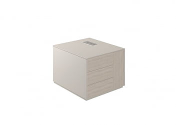 Тумба опорная 800 правая Atlas NZ-0222.GS.YN.R Серый камень Ясень Наварра