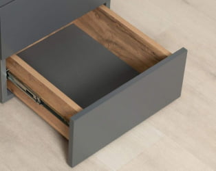 Стол письменный (лев/прав) Монако 902.24 Дуб Вотан Оникс Графит