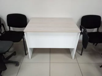 Стол прямой Deka ЛДСП каркас 75.07.10 Дуб Сантана светлый/Белый