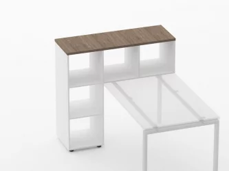 Стеллаж к столу Deka 9.08.12 Дуб Верцаска/Белый