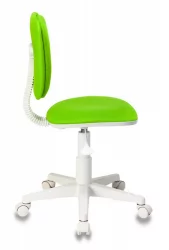 Кресло детское Бюрократ CH-W204NX (пластик белый) Салатовый 15-118