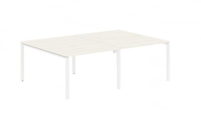 Бенч-система 4-местная ЕДИС ЕУВСТ 2316 Ясень Траун Белый / EDIS EUWST