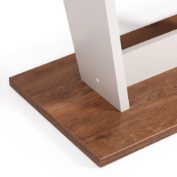 Дизайнерский стол TIBI нераздвижной ЛДСП, 68,6 х 110 х 75 см, Дуб Канзас/Пепел