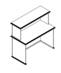Стойка ресепшен RMS 160 Бук тиара