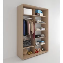 Шкаф-купе 2-х дверный Акцент-Вера ДР 1200х600 Дуб молочный